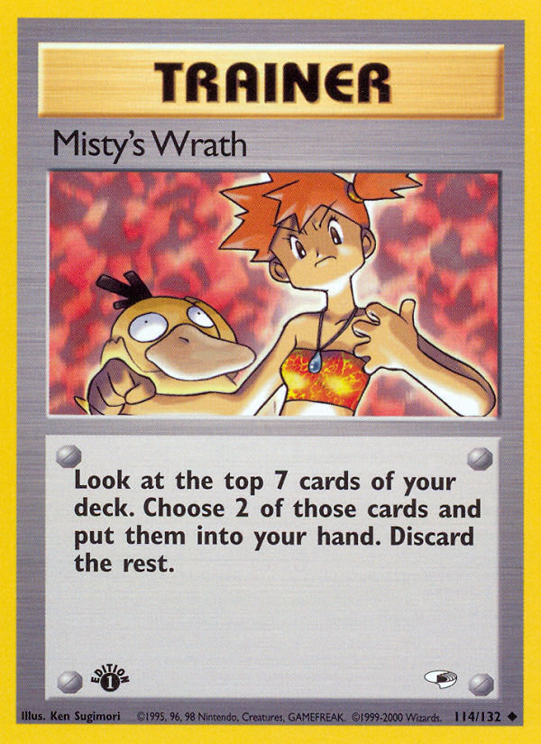 Pokemon | Misty's Wrath (114/132) [Gym Heroes 1st Edition] | The Nerd Mechant