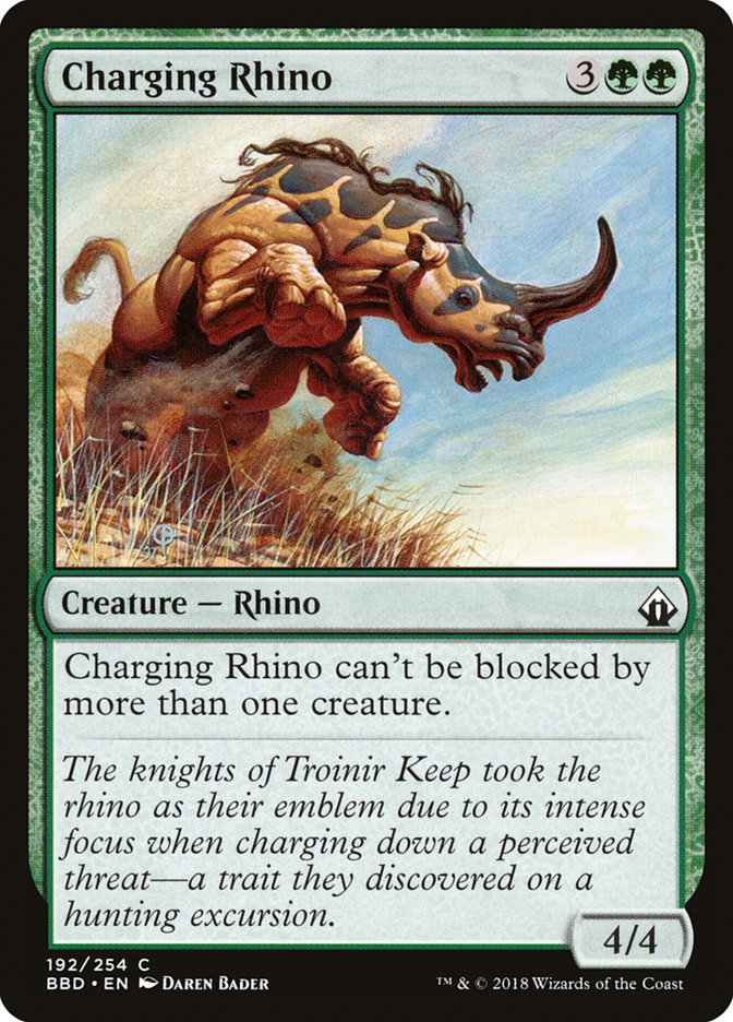 Magic | Charging Rhino [Battlebond] | The Nerd Merchant