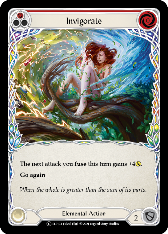Flesh and Blood TCG | Invigorate (Red) [U-ELE103] (Tales of Aria Unlimited)  Unlimited Rainbow Foil | The Nerd Merchant