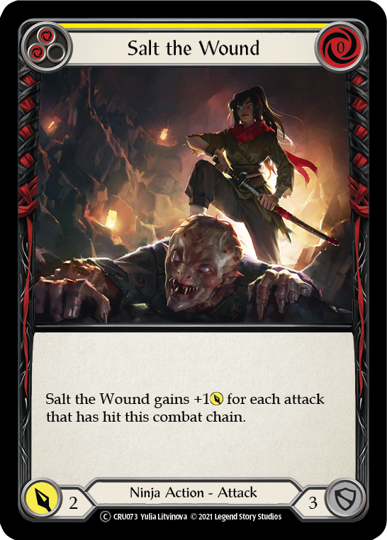 Flesh and Blood TCG | Salt the Wound [U-CRU073] (Crucible of War Unlimited)  Unlimited Normal | The Nerd Merchant