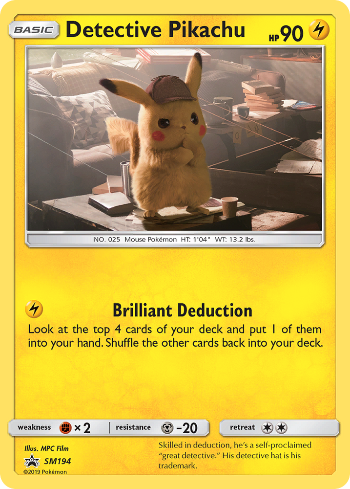 Pokemon | Detective Pikachu (SM194) [Sun & Moon: Black Star Promos] | The Nerd Merchant