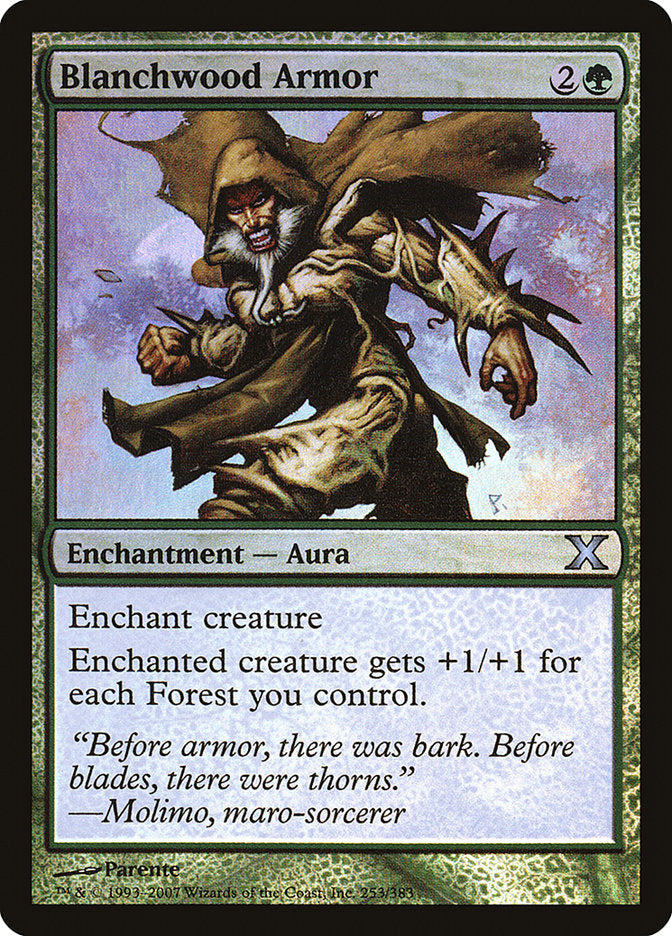 Magic | Blanchwood Armor (Premium Foil) [Tenth Edition] | The Nerd Merchant