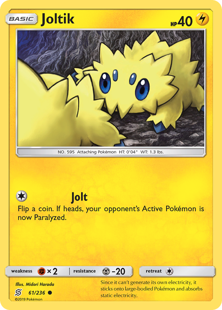 Pokemon | Joltik (61/236) [Sun & Moon: Unified Minds] | The Nerd Merchant