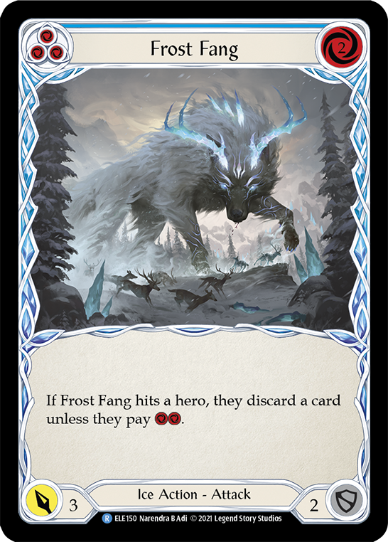 Flesh and Blood TCG | Frost Fang (Blue) [ELE150] (Tales of Aria)  1st Edition Normal | The Nerd Merchant