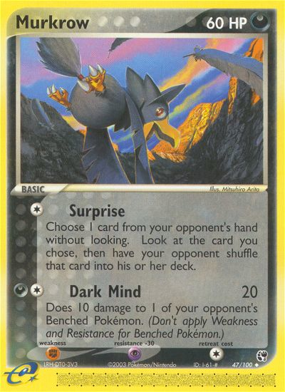 Pokemon | Murkrow (47/100) [EX: Sandstorm] | The Nerd Merchant
