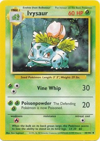 Pokemon | Ivysaur (30/102) [Base Set Unlimited] | The Nerd Merchant