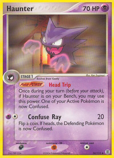 Pokemon | Haunter (34/112) [EX: FireRed & LeafGreen] | The Nerd Merchant