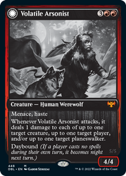Magic | Volatile Arsonist // Dire-Strain Anarchist [Innistrad: Double Feature] | The Nerd Merchant