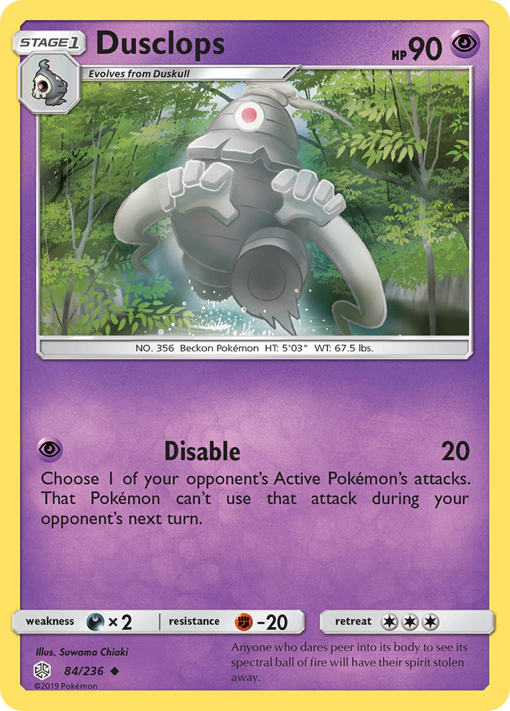 Pokemon| Dusclops (84/236) [Sun & Moon: Cosmic Eclipse] | The Nerd Merchant
