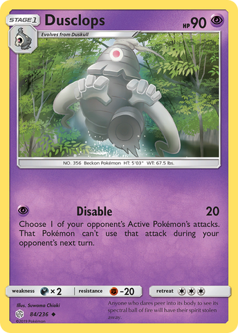 Pokemon| Dusclops (84/236) [Sun & Moon: Cosmic Eclipse] | The Nerd Merchant