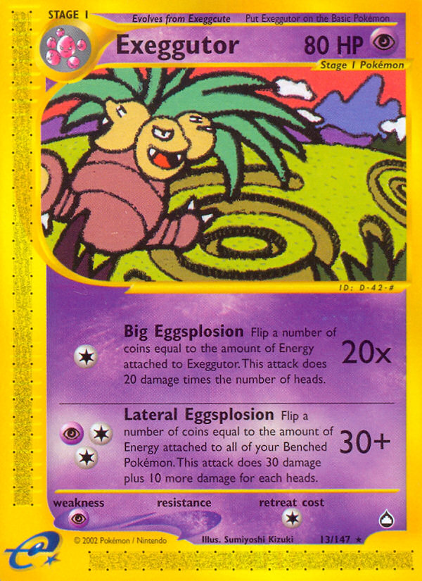 Pokemon | Exeggutor (13/147) [Aquapolis] | The Nerd Merchant
