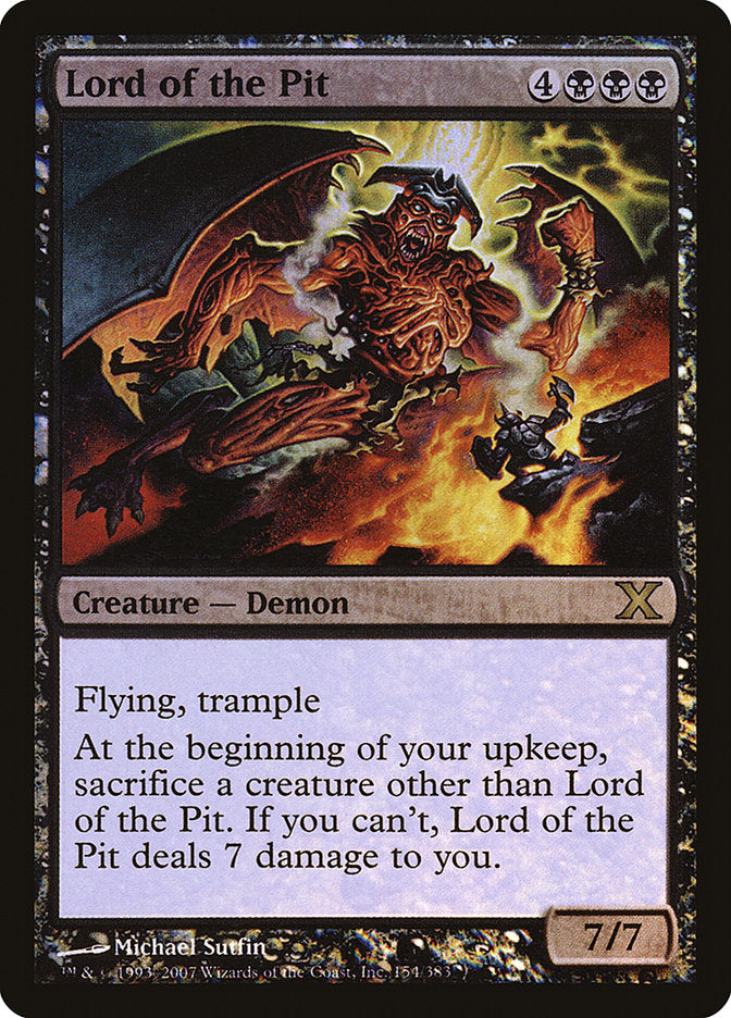 Magic | Lord of the Pit (Premium Foil) [Tenth Edition] | The Nerd Merchant