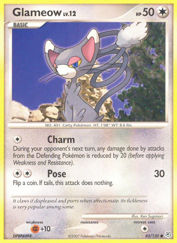 Pokemon | Glameow (83/130) [Diamond & Pearl: Base Set] | The Nerd Merchant
