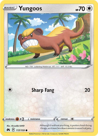 Pokemon | Yungoos (117/159) [Sword & Shield: Crown Zenith] | The Nerd Merchant