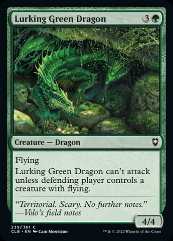 Magic | Lurking Green Dragon [Commander Legends: Battle for Baldur's Gate] | The Nerd Merchant