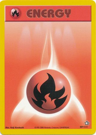 Pokemon | Fire Energy (107/111) [Neo Genesis Unlimited] | The Nerd Merchant