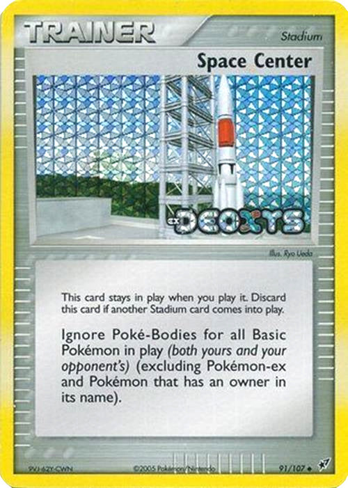 Pokemon | Space Center (91/107) (Stamped) [EX: Deoxys] | The Nerd Merchant