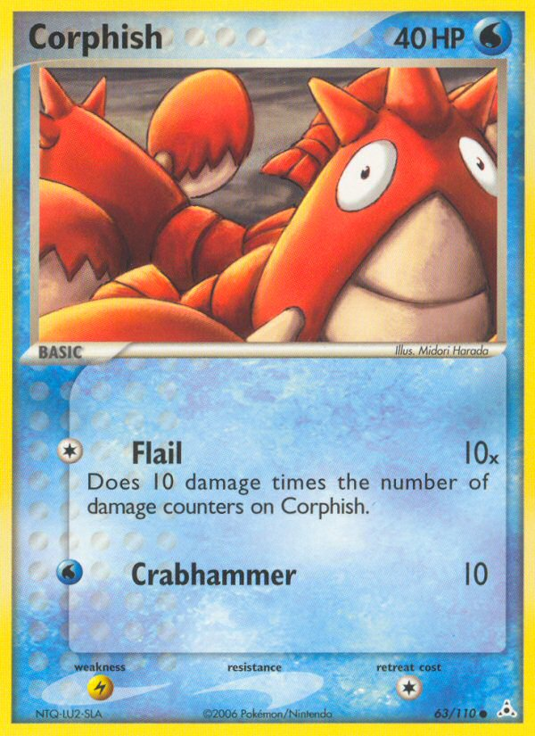 Pokemon | Corphish (63/110) [EX: Holon Phantoms] | The Nerd Merchant