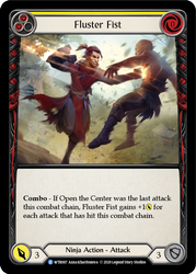 Flesh and Blood TCG | Fluster Fist (Yellow) [U-WTR087] (Welcome to Rathe Unlimited)  Unlimited Rainbow Foil | The Nerd Merchant