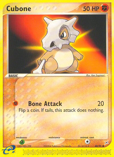 Pokemon | Cubone (40/95) [EX: Team Magma vs Team Aqua] | The Nerd Merchant