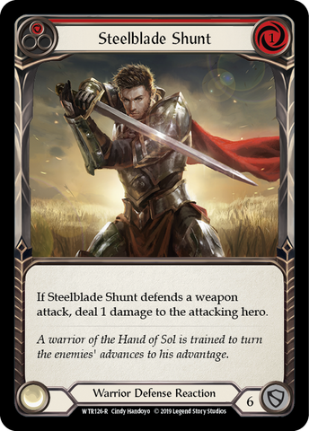 Flesh and Blood TCG | Steelblade Shunt (Red) [WTR126-R] (Welcome to Rathe)  Alpha Print Normal | The Nerd Merchant