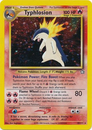 Pokemon | Typhlosion (18/111) [Neo Genesis Unlimited] | The Nerd Merchant
