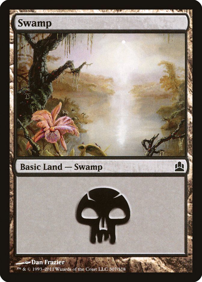 Magic | Swamp (307) [Commander 2011] | The Nerd Merchant