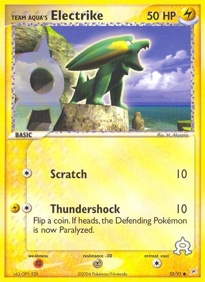 Pokemon | Team Aqua's Electrike (52/95) [EX: Team Magma vs Team Aqua] | The Nerd Merchant