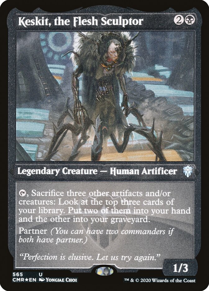 Magic | Keskit, the Flesh Sculptor (Etched) [Commander Legends] | The Nerd Merchant