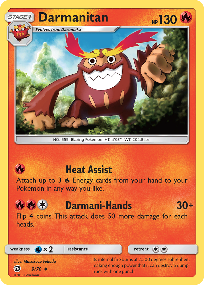 Pokemon | Darmanitan (9/70) [Sun & Moon: Dragon Majesty] | The Nerd Merchant