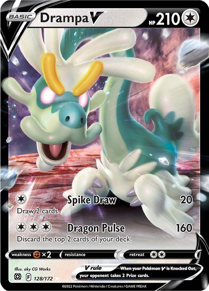 Pokemon | Drampa V (128/172) [Sword & Shield: Brilliant Stars] | The Nerd Merchant