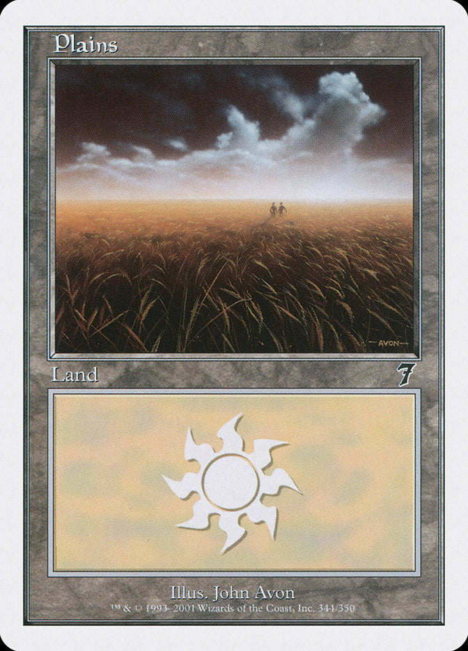 Magic | Plains (344) [Seventh Edition] | The Nerd Merchant