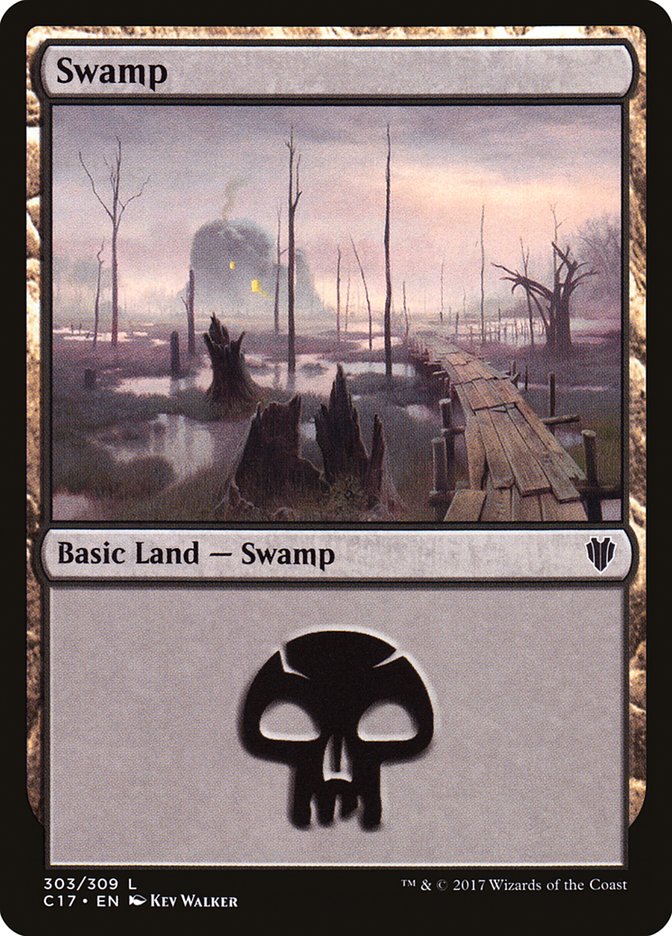 Magic | Swamp (303) [Commander 2017] | The Nerd Merchant