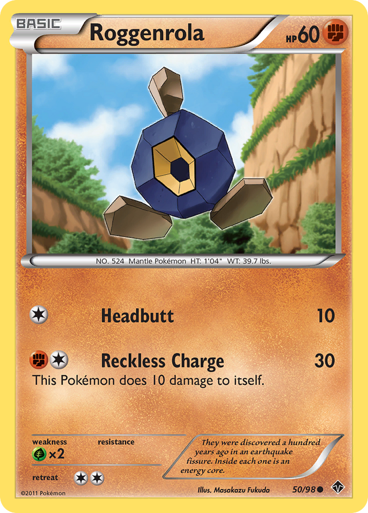 Pokemon | Roggenrola (50/98) [Black & White: Emerging Powers] | The Nerd Merchant