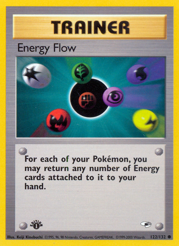 Pokemon | Energy Flow (122/132) [Gym Heroes 1st Edition] | The Nerd Mechant