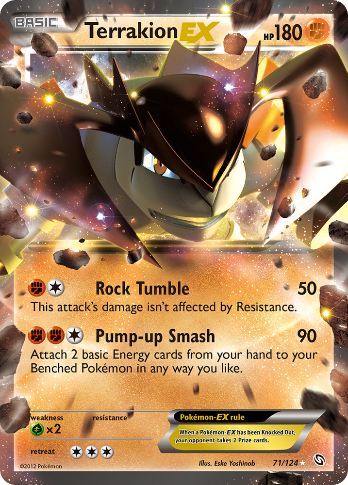 Pokemon | Terrakion EX (71/124) [Black & White: Dragons Exalted] | The Nerd Merchant