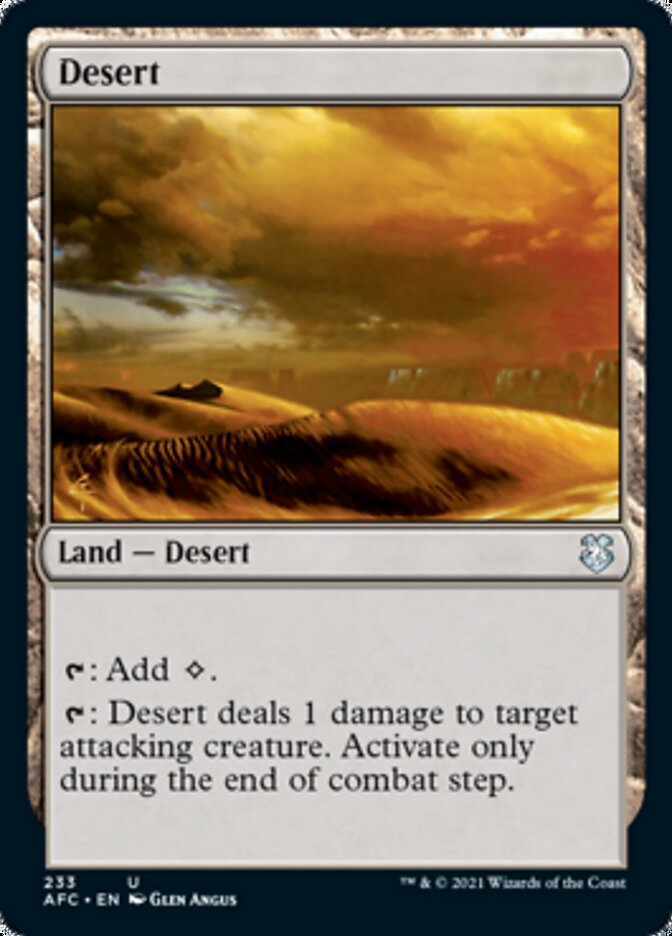 Magic | Desert [Dungeons & Dragons: Adventures in the Forgotten Realms Commander] | The Nerd Merchant
