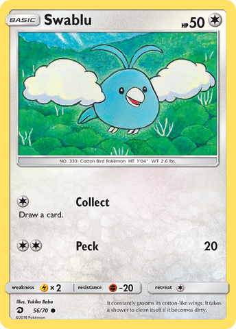 Pokemon | Swablu (56/70) [Sun & Moon: Dragon Majesty] | The Nerd Merchant
