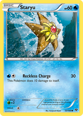Pokemon | Staryu (33/146) [XY: Base Set] | The Nerd Merchant