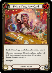 Flesh and Blood TCG | Pick a Card, Any Card (Yellow) [EVR168] (Everfest)  1st Edition Rainbow Foil | The Nerd Merchant