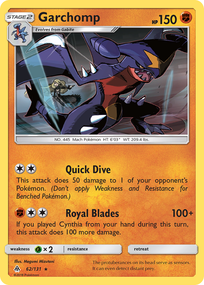Pokemon | Garchomp (62/131) [Sun & Moon: Forbidden Light] | The Nerd Merchant