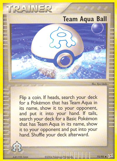Pokemon | Team Aqua Ball (75/95) [EX: Team Magma vs Team Aqua] | The Nerd Merchant