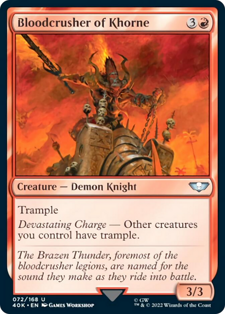 Magic | Bloodcrusher of Khorne [Warhammer 40,000] | The Nerd Merchant