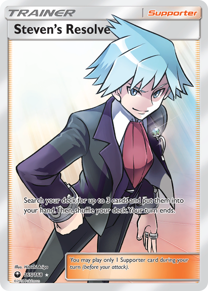 Pokemon | Steven's Resolve (165/168) [Sun & Moon: Celestial Storm] | The Nerd Merchant