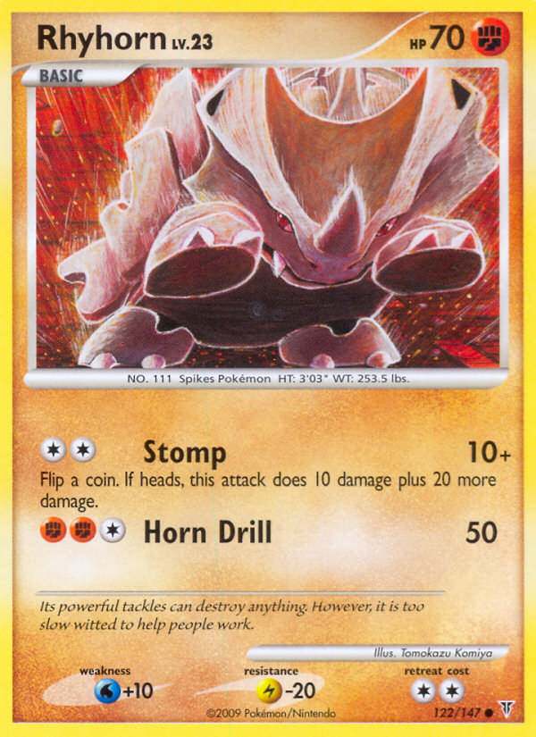 Pokemon | Rhyhorn (122/147) [Platinum: Supreme Victors] | The Nerd Merchant