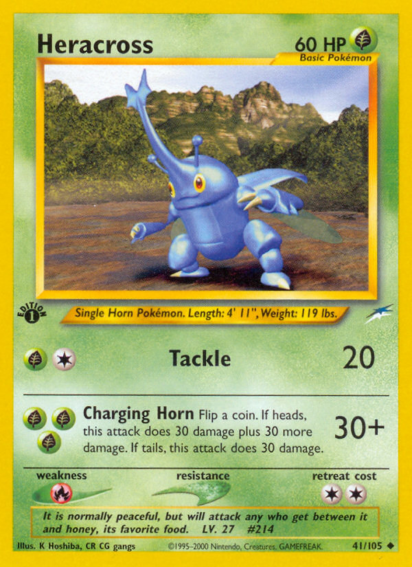 Pokemon | Heracross (41/105) [Neo Destiny 1st Edition] | The Nerd Merchant