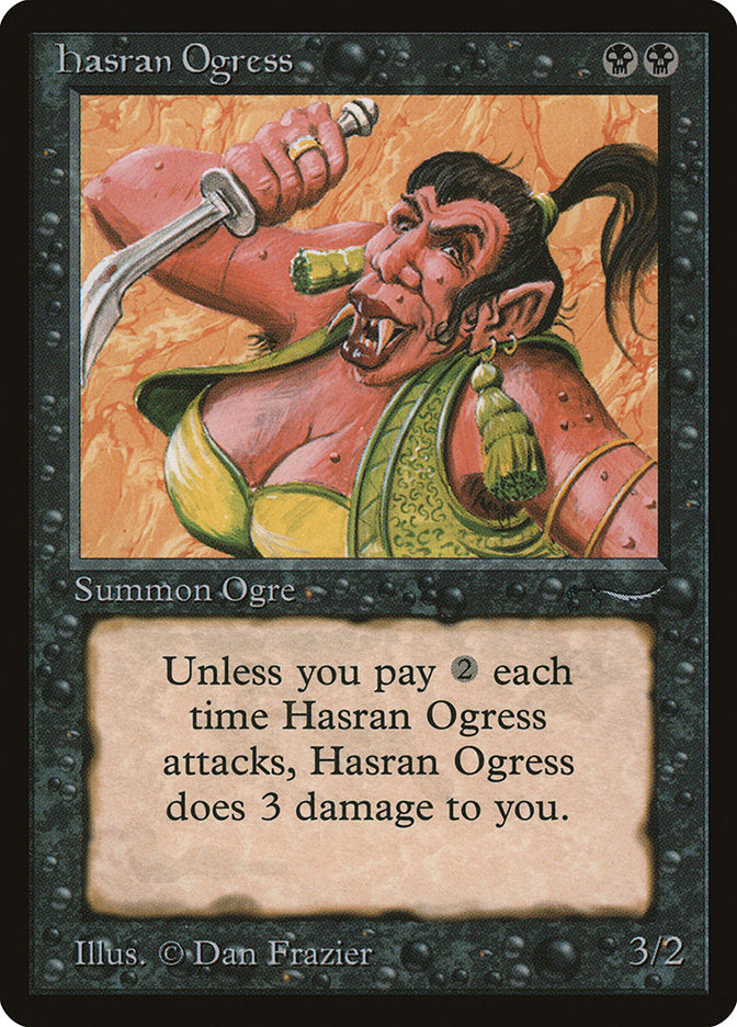 Magic | Hasran Ogress (Dark Mana Cost) [Arabian Nights] | The Nerd Merchant