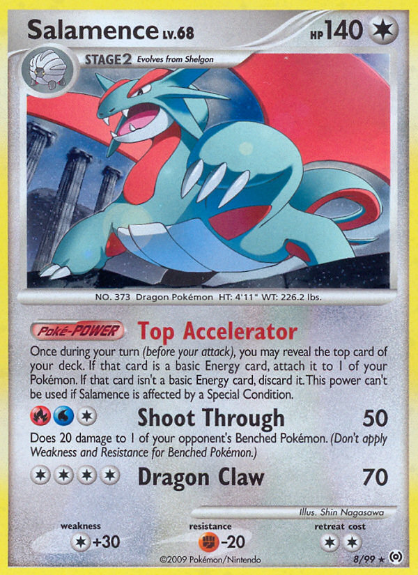 Pokemon | Salamence (8/99) [Platinum: Arceus] | The Nerd Merchant