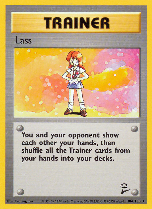 Pokemon | Lass (104/130) [Base Set 2] | The Nerd Merchant