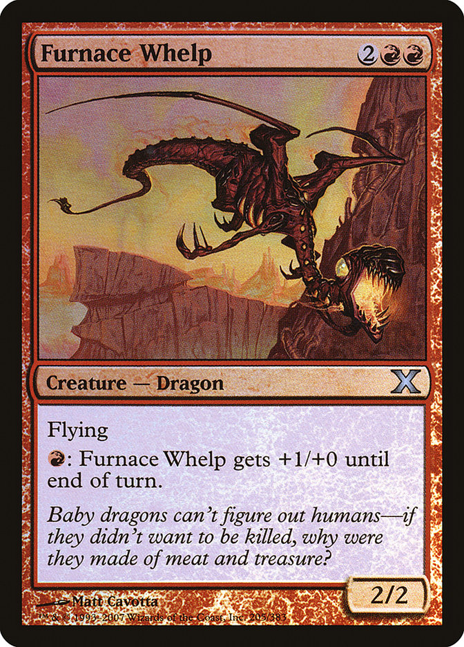 Magic | Furnace Whelp (Premium Foil) [Tenth Edition] | The Nerd Merchant